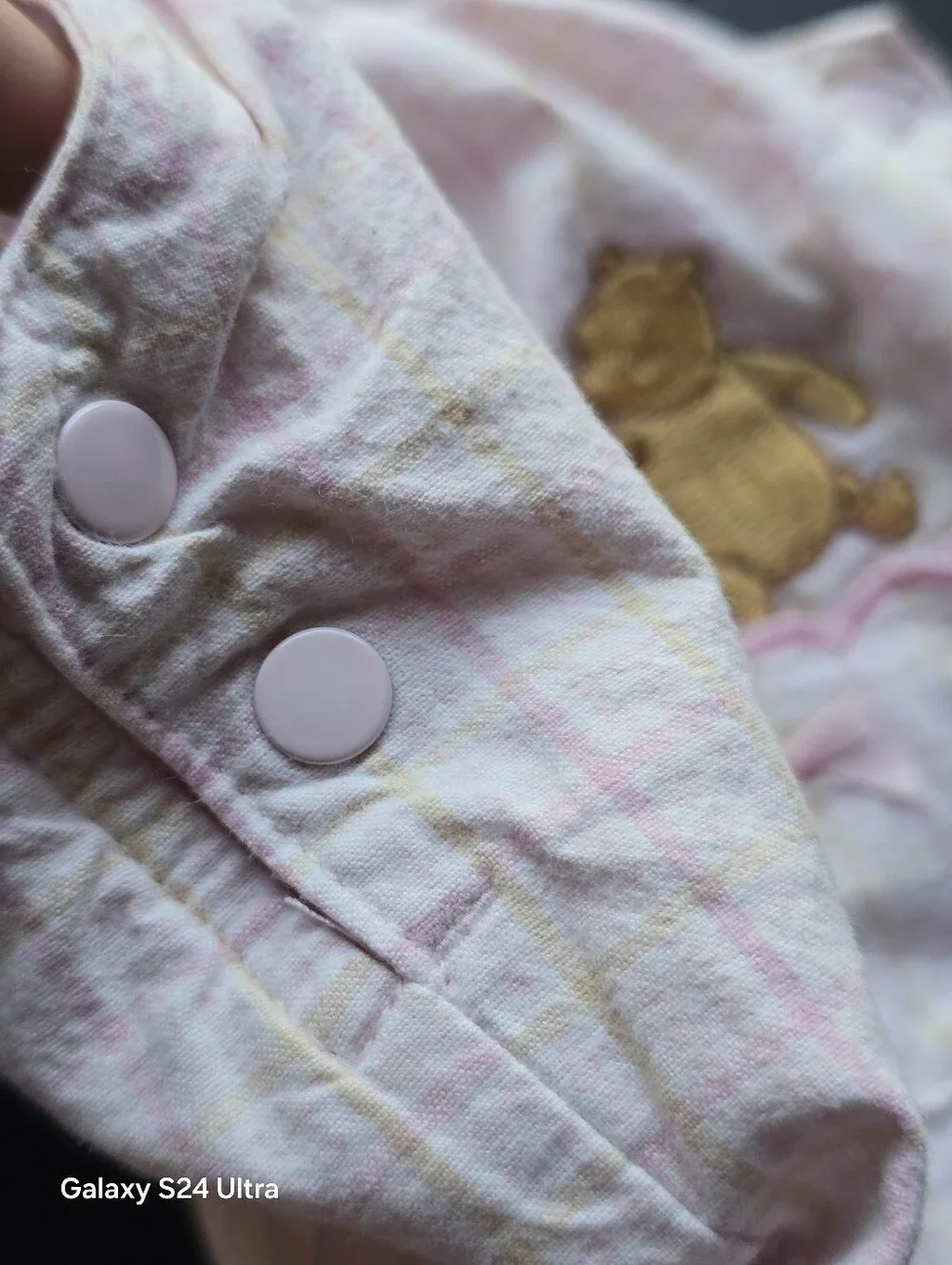 Vintage Child of Mine Carter's 3-6M Pink Romper Upcycle Overalls